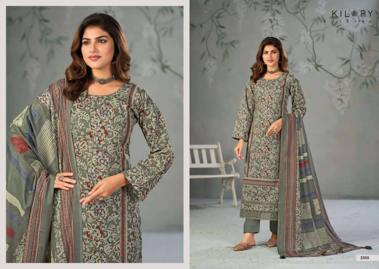 NAZRANA By KILORY TRENDS 2551 To 2556 Series Stylish Beautiful Colourful PURE LWAN COTTON Dresses At Wholesale Price